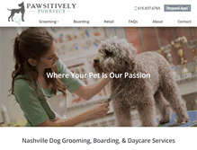 Tablet Screenshot of pawsitivegrooming.com
